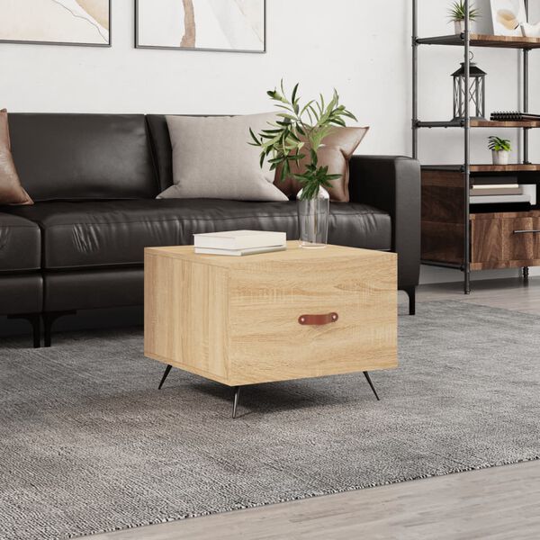 vidaXL Coffee Table Sonoma Oak Engineered Wood Medium Coffee Table