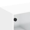 vidaXL TV Cabinet White Engineered wood, glass 40.2x14.6x16.5 in