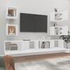 vidaXL TV Cabinet Set Set of 6 White Engineered Wood Various Sizes