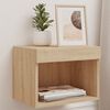 vidaXL Bedside Cabinet Set of 2 Sonoma oak Engineered wood Medium
