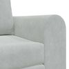 vidaXL Sofa Bed Light Grey 58.27 x 27.95 x 32.68 in Velvet