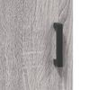 vidaXL Bedside Cabinet Set of 2 Gray Sonoma Engineered wood, iron