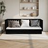 vidaXL Day Bed Black Solid pine wood 39.4 x 78.7 in