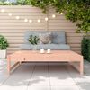 vidaXL Garden Footstool Natural Wood Solid Douglas Wood 47.2 x 33.1 in