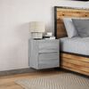 vidaXL Wall-mounted Bedside Cabinet Gray Sonoma Engineered Wood Compact