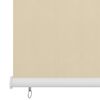 vidaXL Roller Blind Cream High-density polyethylene (HDPE) 23.6 x 55.1 in
