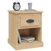 vidaXL Bedside Cabinet Set of 2 Sonoma oak Engineered wood Small