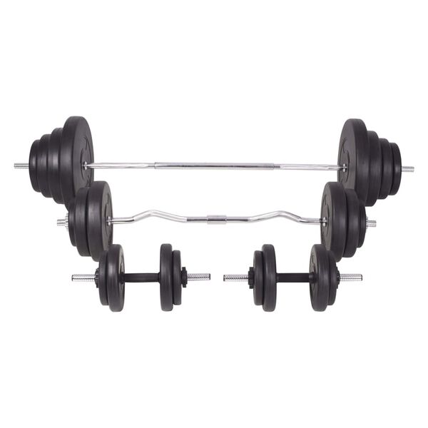 vidaXL Barbell and Dumbbell Set 264.6 lb
