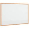 vidaXL Magnetic Whiteboard with Solid Pine Wood Frame 23.6x15.7"