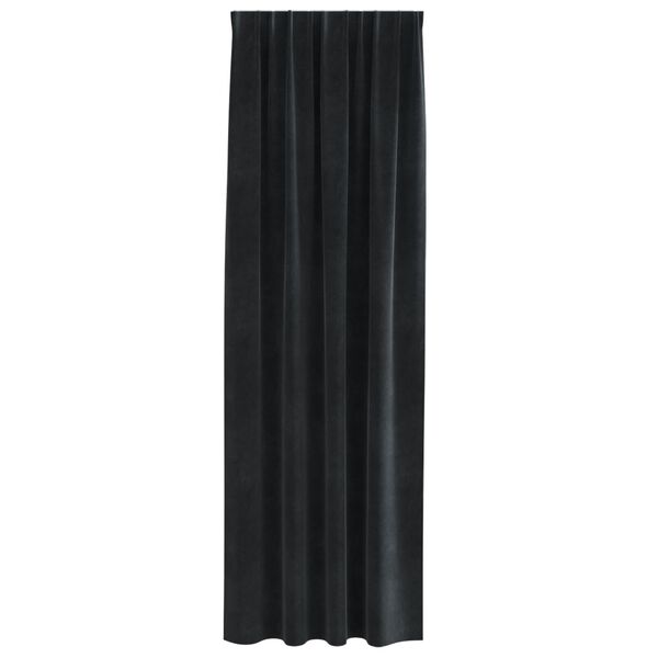 vidaXL Blackout Curtains 2 pcs Black 55.12 x 88.58 in Velvet