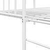 vidaXL Daybed Frame with Headboard White 31.5" x 78.7" Steel