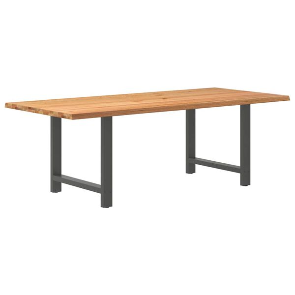 vidaXL Dining Table Light brown, Anthracite