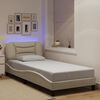 vidaXL Bed Frame Cream