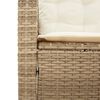 vidaXL Garden Sofa Beige