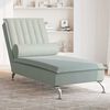vidaXL Massage Chaise Lounge Light grey