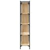 vidaXL Bookcase Sonoma oak Engineered wood Tall Adjustable Feet