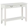 vidaXL Console Table White MDF 43.3 x 13.8 x 31.5 in Console Table