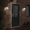vidaXL Outdoor LED Wall Light Set of 2 Black