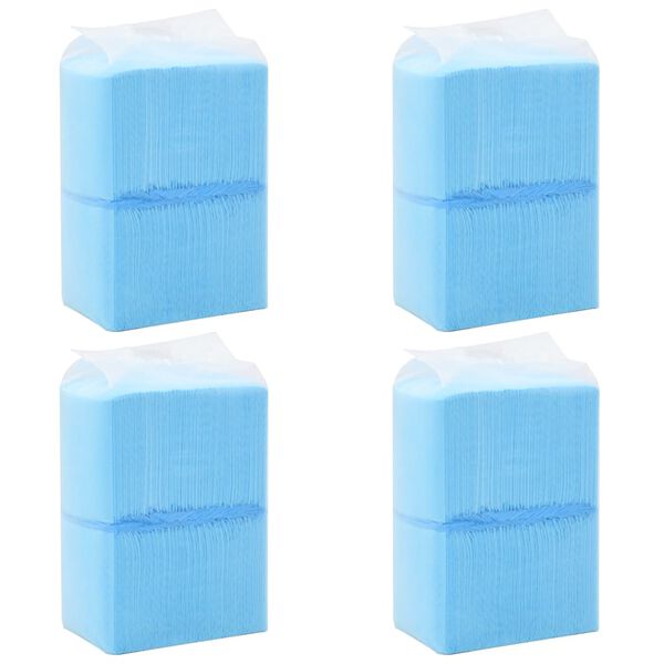 vidaXL Pet Training Pad Set of 400 Blue and White