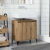 vidaXL Sink Cabinet Artisan Oak Engineered Wood, Metal