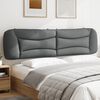 vidaXL Headboard Cushion Light grey 100% polyester Oversized