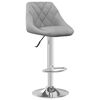 vidaXL Bar Stool Set of 2 Light grey