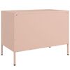 vidaXL TV Cabinet Set of 2 Pink Steel Medium TV Cabinet Rectangular