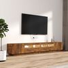 vidaXL TV Cabinet Set Smoked Oak Engineered Wood Large TV Cabinet Set