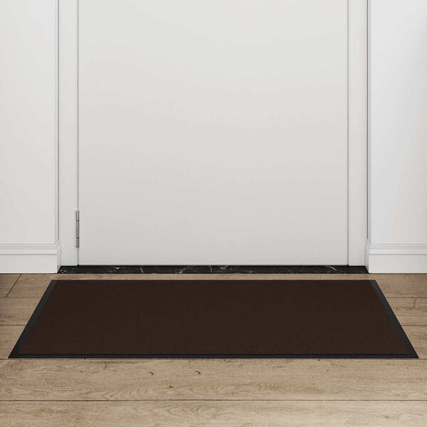 vidaXL Doormat Brown Polypropylene 23.6x35.4 in Doormat Rectangular