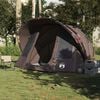 vidaXL Fishing Tent 5-Person Brown Waterproof