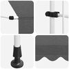 vidaXL Retractable Awning Anthracite Polyester Medium Retractable