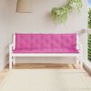 vidaXL Garden Bench Cushion Set of 2 Pink Oxford Fabric (100% polyester)
