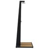 vidaXL Garden Shower Black Poly Rattan, WPC (Wood-Plastic Composite)