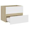 vidaXL Bathroom Furniture Set White Engineered wood Medium
