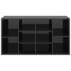 vidaXL Shoe Bench High gloss black Engineered wood Medium Shoe Bench