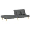 vidaXL Sofa Bed Dark grey Fabric (100% polyester), plywood, foam Standard