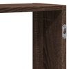 vidaXL Wall Shelf Brown Oak Engineered Wood 62.6x7.1x25.6 in Wall Shelf