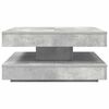 vidaXL Coffee Table Concrete grey Engineered wood Medium Rotatable
