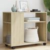 vidaXL Side Table Sonoma Oak Engineered Wood Medium Side Table
