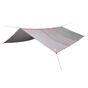 vidaXL Camping Tarp Grey and Orange 165.4x173.2" Waterproof