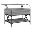 vidaXL Coffee Table Grey Sonoma Engineered wood, Metal Medium