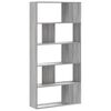 vidaXL Bookcase Grey Sonoma Engineered Wood Medium Bookcase