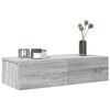 vidaXL Wall Shelf Grey Sonoma Engineered wood 23.6 x 10.4 x 5.9 in