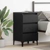 vidaXL Bedside Cabinet Black oak 40 x 35 x 69 cm Engineered wood