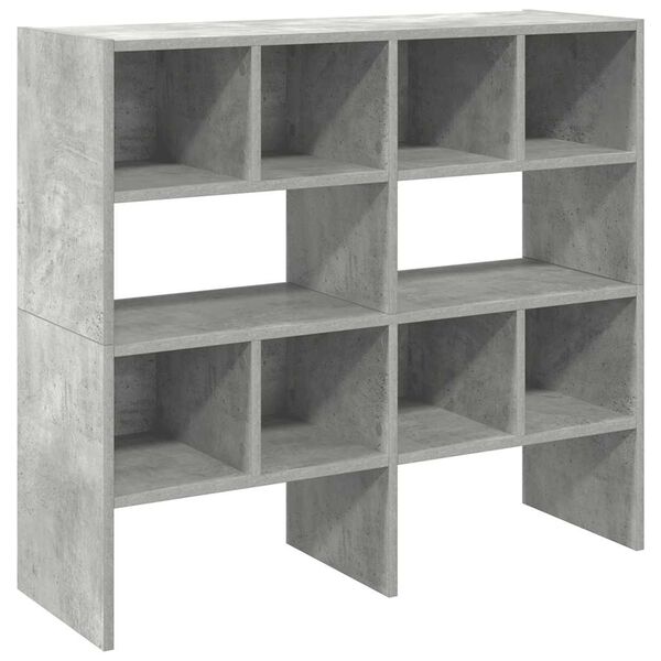 vidaXL Shoe Rack Set of 2 Concrete Grey Engineered Wood Medium