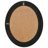 vidaXL Wall Mirror Black Wood, glass, engineered wood Medium