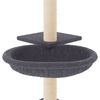 vidaXL Cat Tree Dark grey Engineered wood, plush, sisal