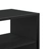 vidaXL TV Cabinet Black Engineered wood and metal Medium TV Cabinet