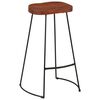 vidaXL Bar Stool Set of 2 Brown, Black