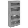 vidaXL Shoe Cabinet Grey sonoma Engineered wood 23.6 x 8.3 x 49.4 in